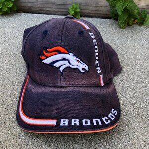 Vintage Game Day Denver Broncos Hat Men's NFL Embroidered Blue Cap Adjustable​